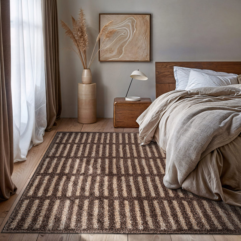 Tapis à poils longs Bohemian, Rectangle 7 pi 10 po x 10 pi