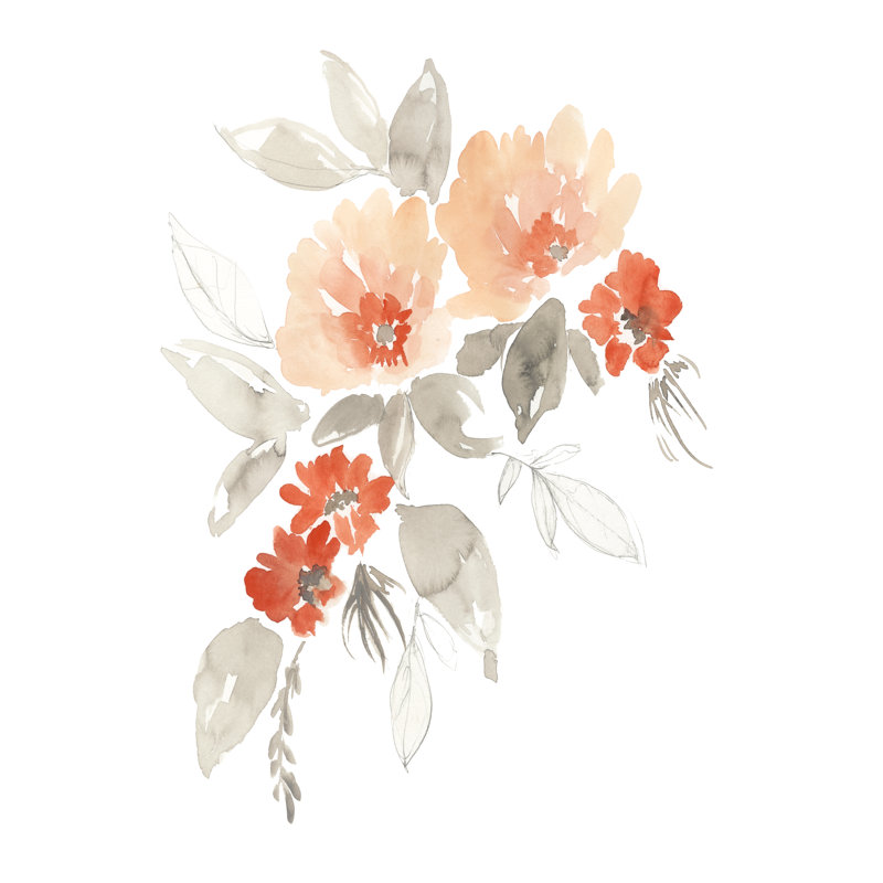 " Terra Cotta Cascade I " by Jennifer Goldberger Painting Print, 36" H x 24" W x 1.25" D