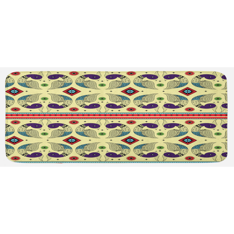 Tapis de cuisine tribal