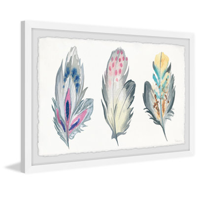 Stylish Feathers by Parvez Taj - Single Picture Frame Painting