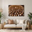 Dessert, graines de tournesol, art mural en métal brun-766336820
