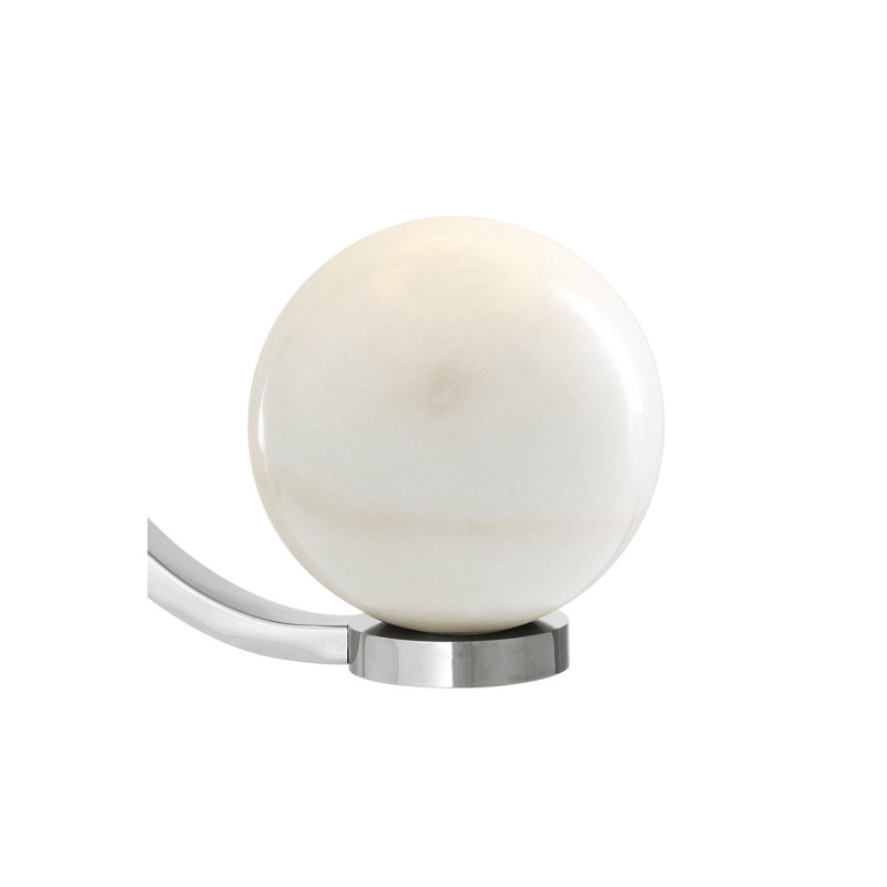 Luigi Table Lamp, Silver/White