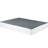Full Mattress Foundation With Metal - Textured, Stable Support Black High Profile, Textured Fabric Cover-828070577