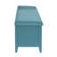 Banc de chambre à coucher bleu sarcelle avec tiroirs de rangement - Bois composite en 3 teintes