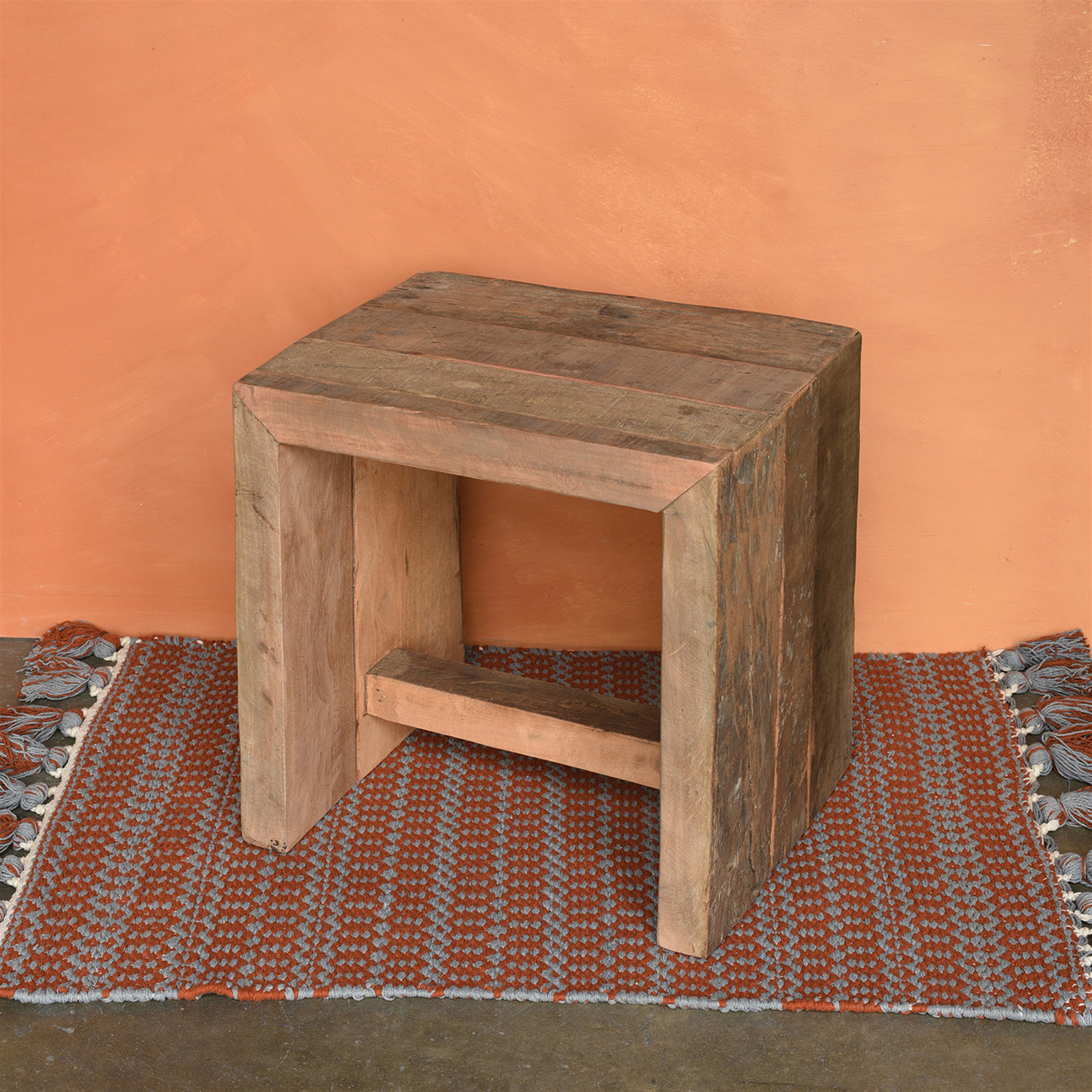 Solid Wood Accent Stool