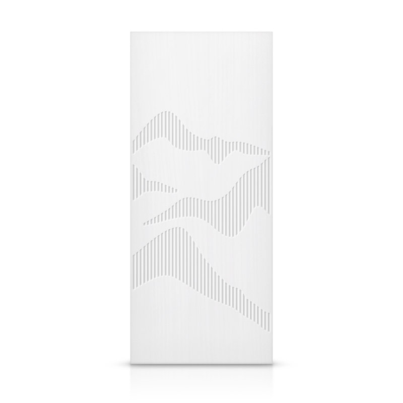 Porte standard à panneaux en bois, Blanc, 36 po x 96 po