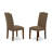 3-Piece Black and Cherry Finish Solid Wood Top - Upholstered Dining Room Set with High Back - (Seats-4)-2009885771-2009885761