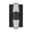 Sean Lavin Lassell 2-light single short wall sconce in natural brass finish with crystal shades-1484823529