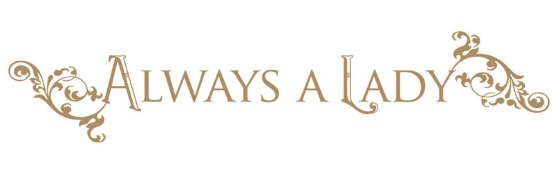 Décalcomanie murale "always a lady", H 10 po x l 50 po x P 0,01 po, Brun pâle