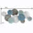 Handmade Multi-Color Metal Abstract Flower Wall Decor