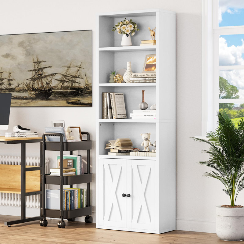 180cm H Standard Bookcase, White