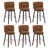 Brown Faux Leather Seat/Dark Brown Frame selected