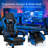 Gymax Adjustable Reclining Ergonomic Faux Leather Swiveling PC & Racing Game Chair with Footrest-62268505