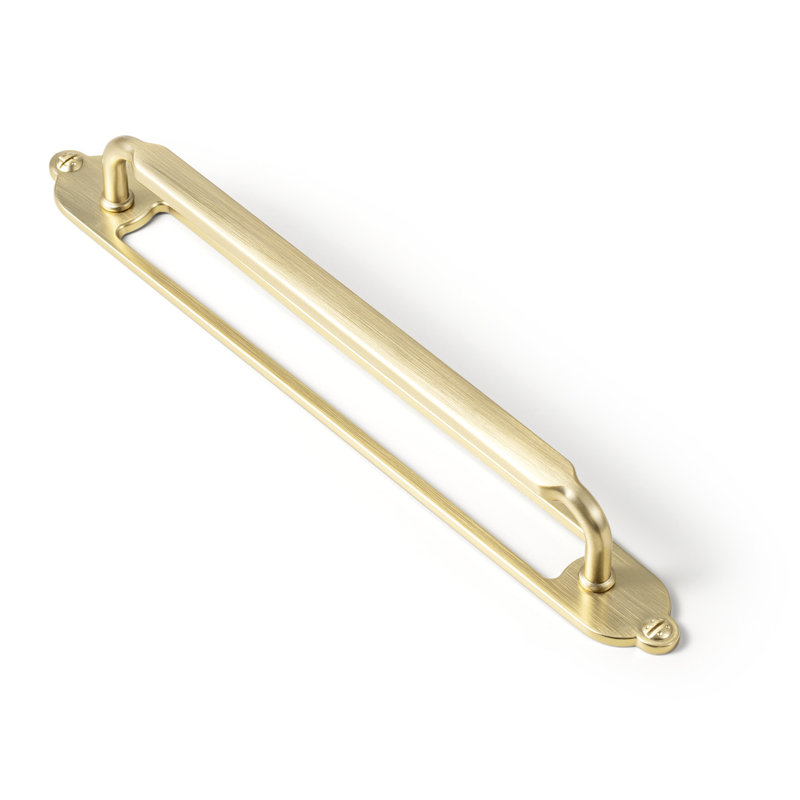 Classical Bar Pull With Hollowed-Out Backplate(G025) Multipack, 7 3/5", Champagne Bronze