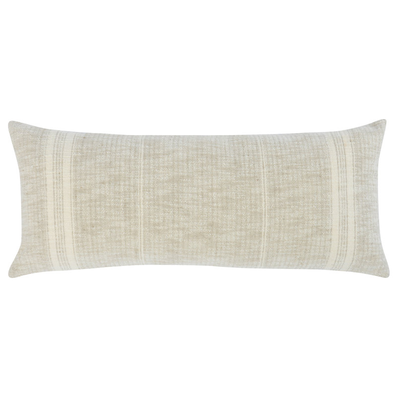 Tia 22" Square Throw Pillow, Natual/Ivory, 22" x 22", Square