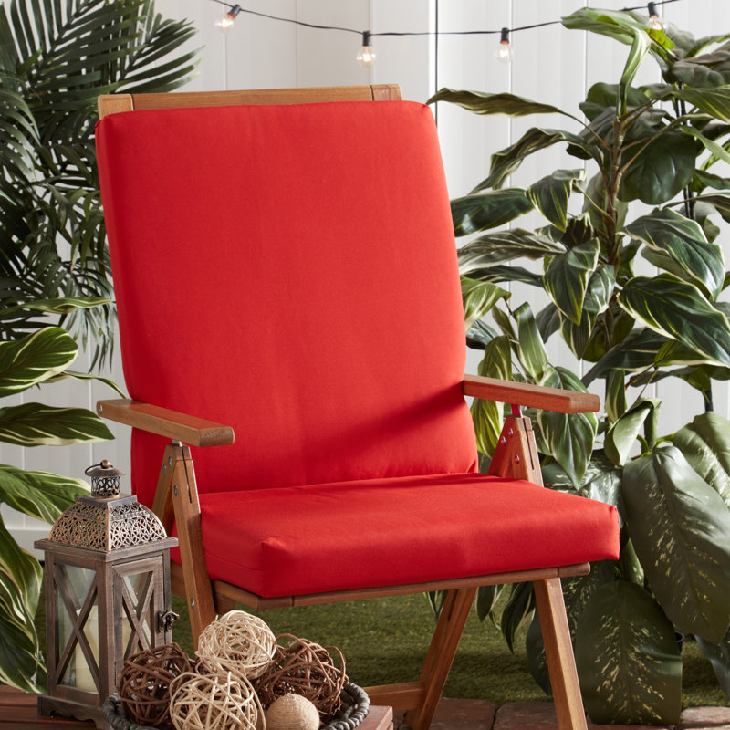 High Back Dining Chair Pad, Salsa