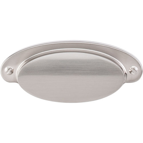 Dakota 2 9/16" Center to Center Cup/Bin pull, Brushed Satin Nickel