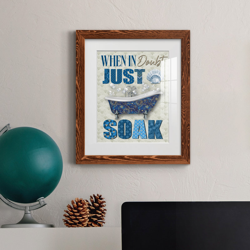 Just Soak - impression encadrée, H 20 po x l 17 po x P 1,5 po, Cadre en érable