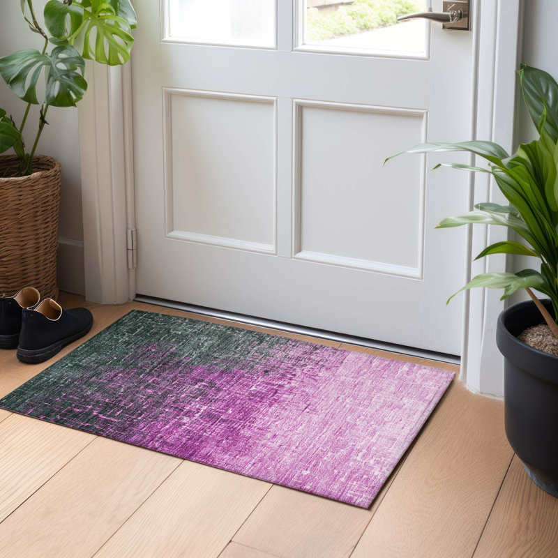  Machine Washable Indoor/Outdoor Chayden ACN1066 Rug, Rectangle 1'8" x 2'6"
