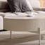 Table basse ovale en marbre crème-107739917
