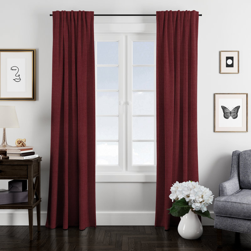 Panneau de rideau simple obscurcissant avec passe-tringle London, Blanc, l 50 po x L 120 po