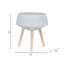 Jardinière S / 2 11/15 po Terrazzo avec pieds en bois