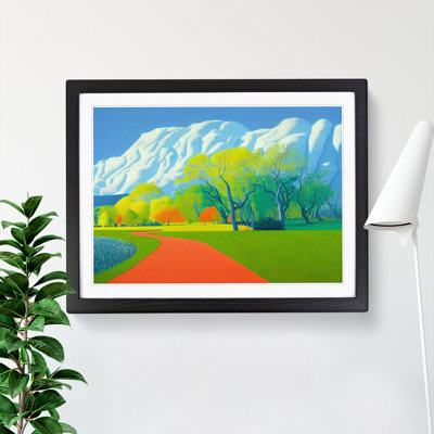 Spring Landscape Forest - Framed Print