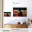 Ethnique africain en rouge sur toile-1411827418