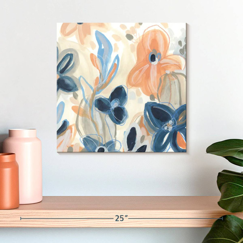Avery Terra Cotta Blooms II, H 16 po x l 16 po