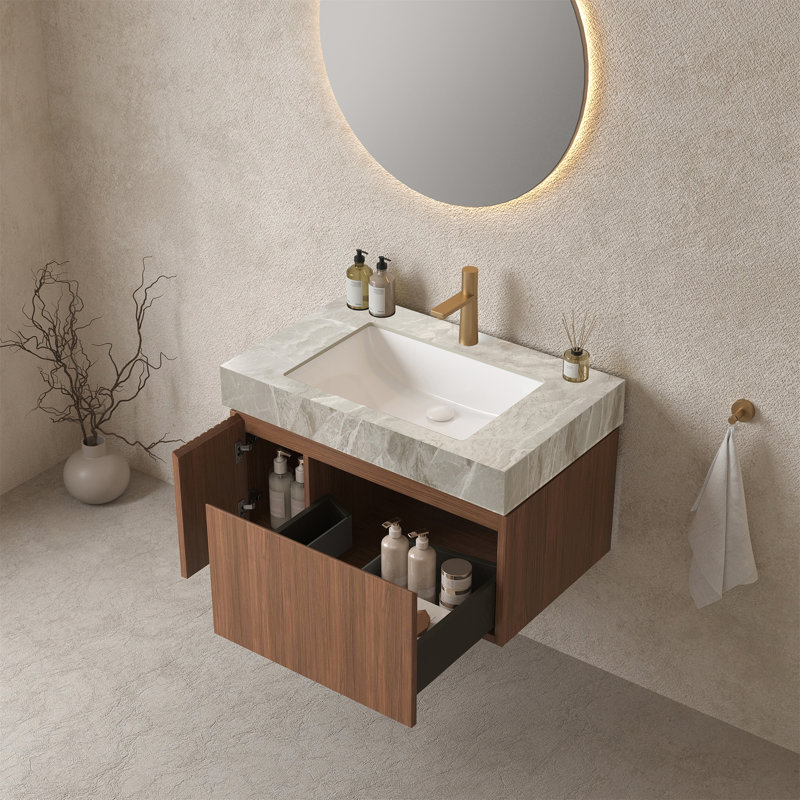 Meuble-lavabo avec lavabo 30 po MURI, Chêne, 30"
