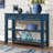Ajada Wood Storage Console Table with 2 Storage Drawers and 2 Tiers Shelves-1802804400