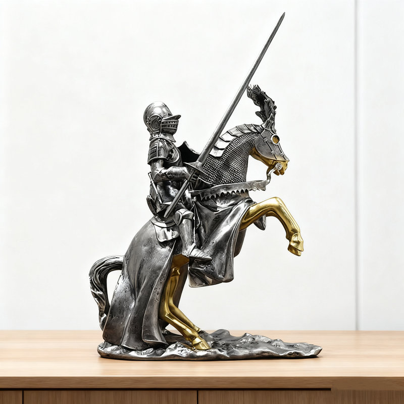Statue de chevalier de table