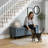 Velvet Upholstered Storage Bench Entryway Bench with Large Storage-575796067