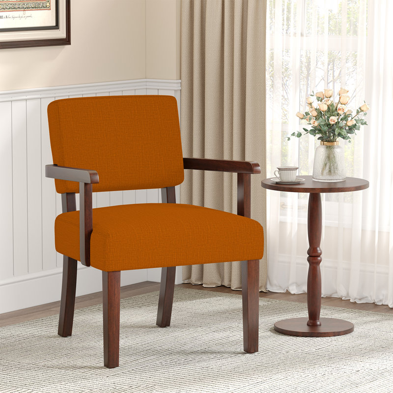 Fauteuil d'appoint Naethan, Lin orange