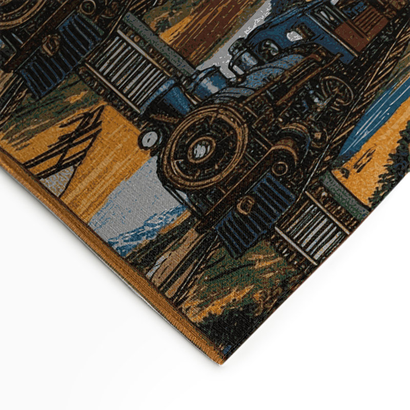 Tapis intérieur et extérieur brun Transport, Rectangle 9 pi x 12 pi