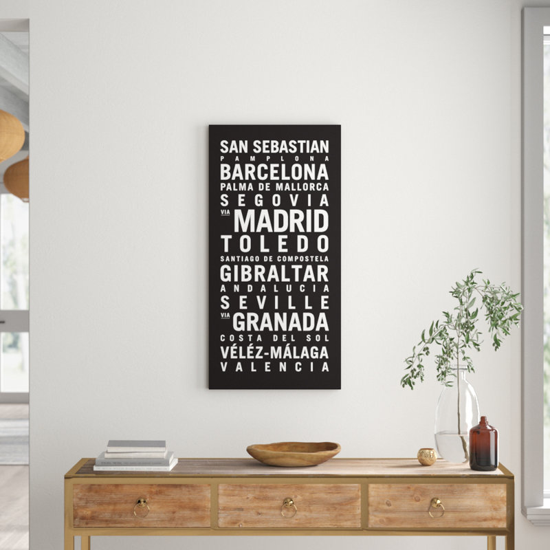Tram Scrolls - Wrapped Canvas Print, 102cm H x 51cm W x 3.8cm D