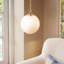 Luminaires suspendus sphériques en verre 1 lumière