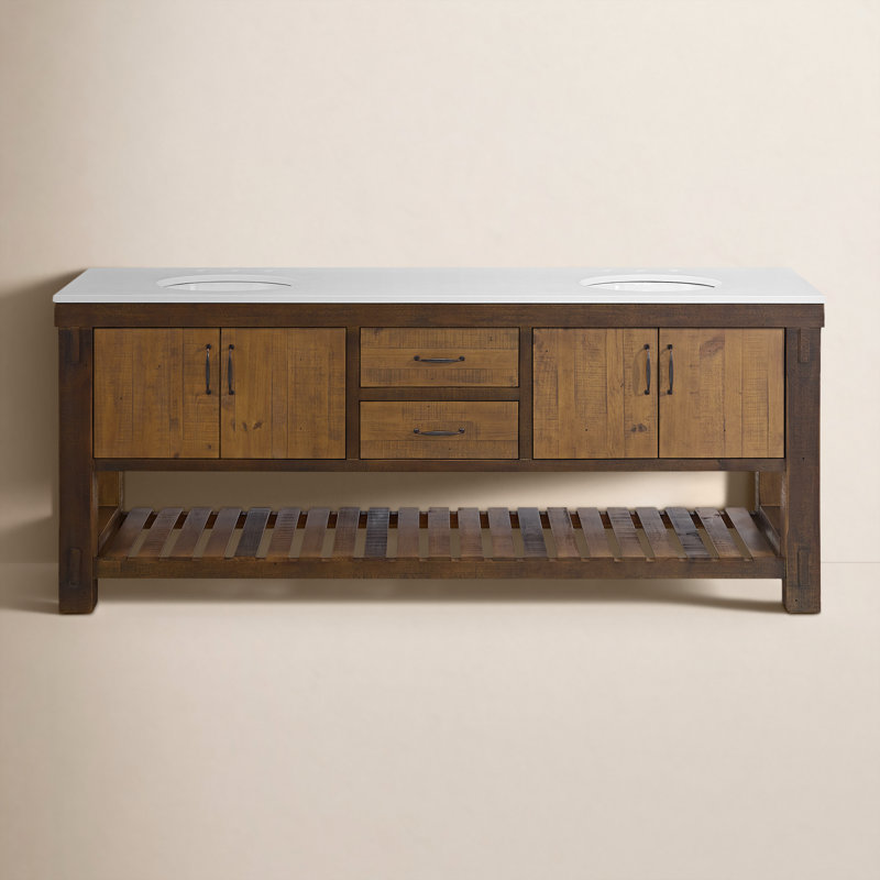 Farmhouse 84" Double Bathroom Vanity