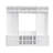 On-trend Multi-functional Entryway Hall Tree With Storage, Bench, Coat Rack, And Shoe Cubbies In White