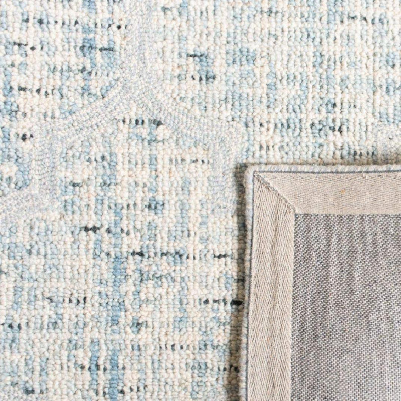 Swader Hand Tufted Wool Geometric Rug, Runner 2'3" x 8'