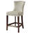 Colten Upholstered Faux Leather Counter Stool with Solid Wood Frame