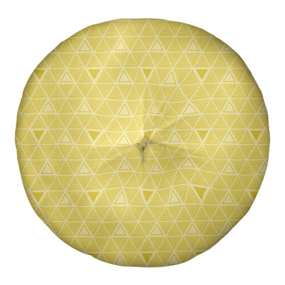 Coussin de sol classique à motif de triangles dessinés à la main