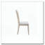 Chaise d'appoint en bois et en bois