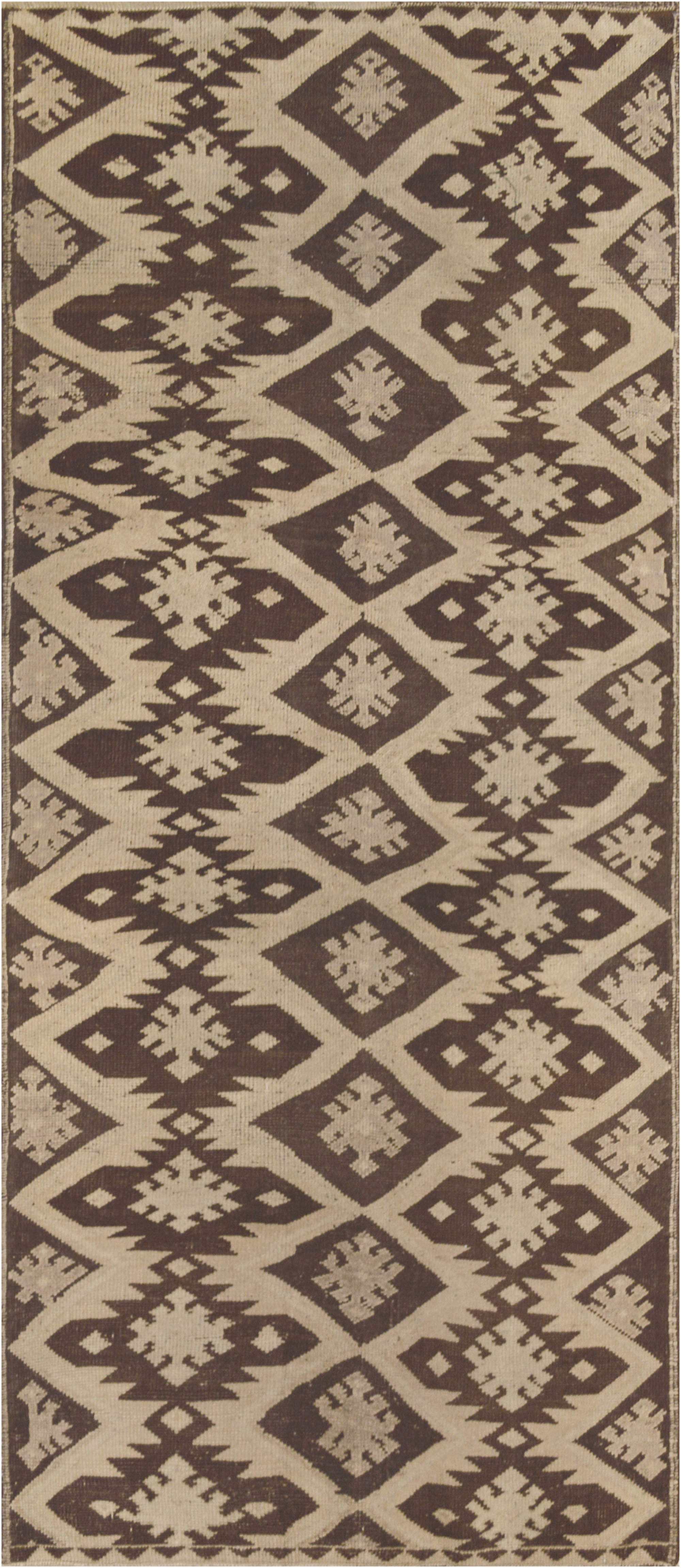 Mansour One-of-a-Kind Turkish Fine Hand-Knotted Wool Brown/Beige Indoor  Area Rug | Wayfair