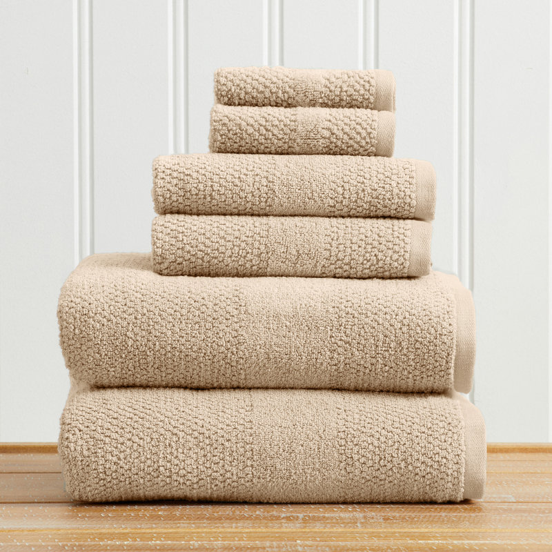 Ensemble de serviettes de bain 100% coton, Ensemble 6 pièces, Grès