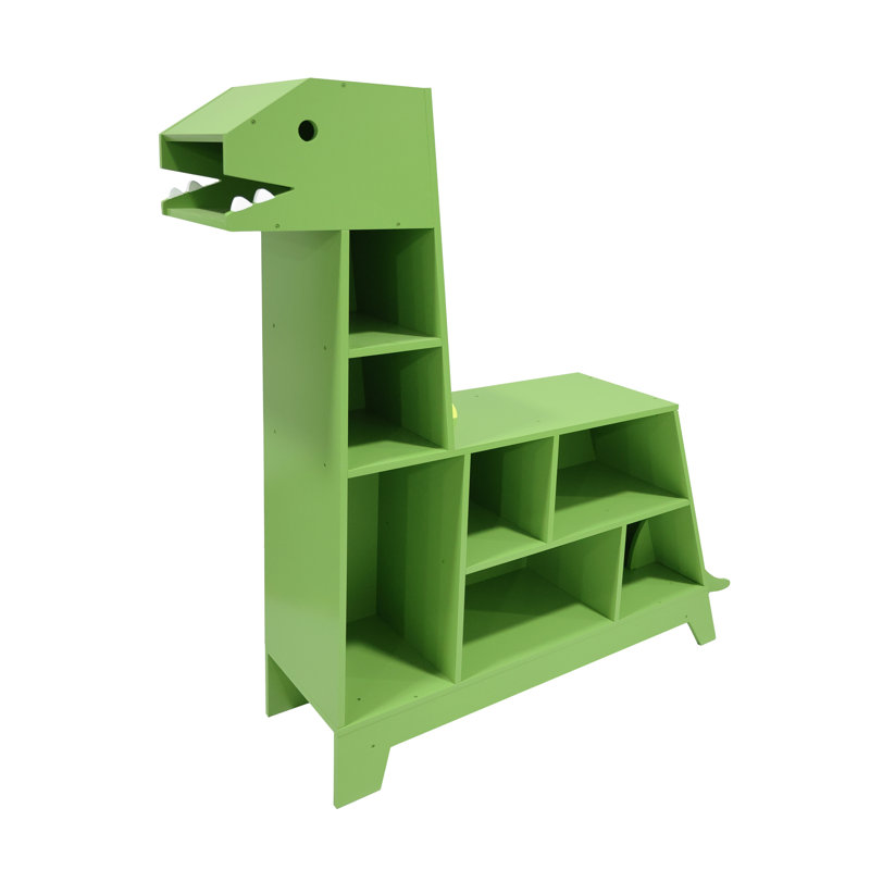 Teamson Kids Dinosaur Bookcase / Toy Organizer