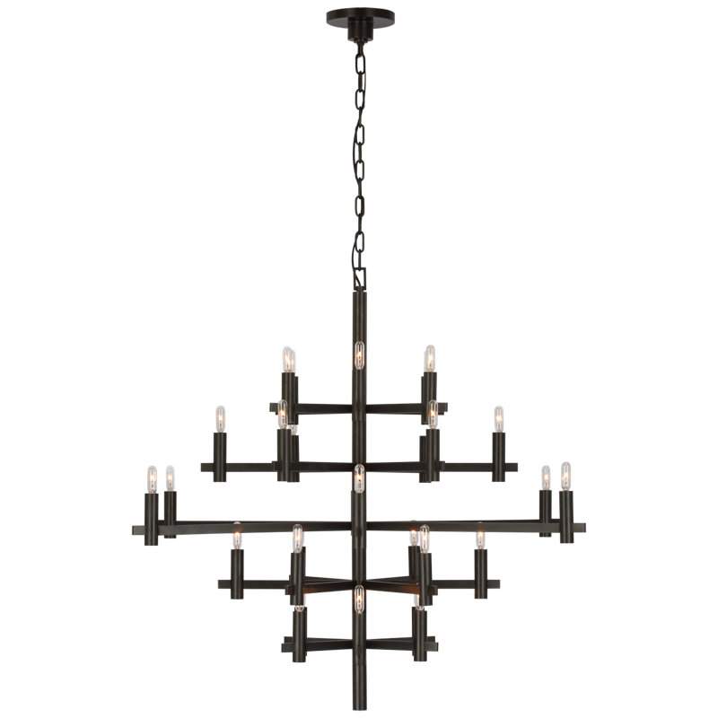 Chapman & Myers Sonnet Large Chandelier, Black