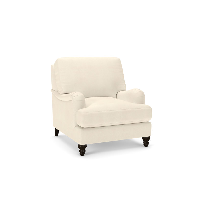 Walters Upholstered Armchair, Bayou Natural Canvas