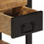 Ameeliah 35cm W Iron Bedside Table
