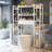 11 Tier Over The Toilet Storage Cabinet With 2 Drawers, Bathroom Organizer With Adjustable Shelf-1723637477